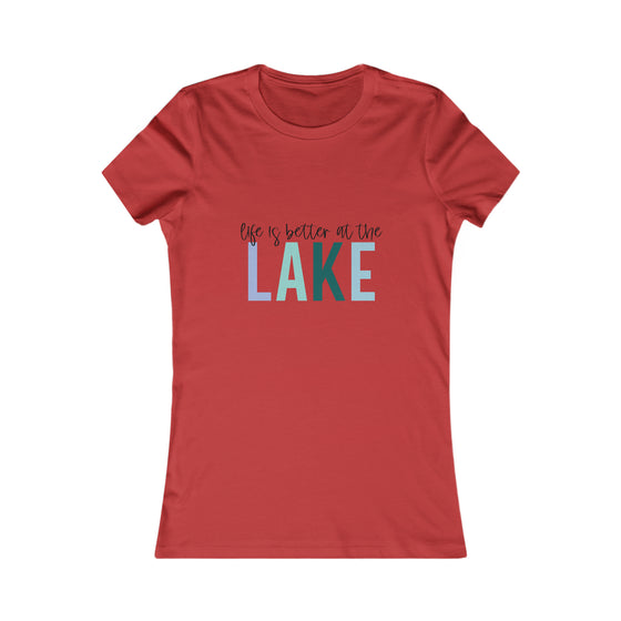 Beach Lake Life Summer Fun | Women’s Bella Canvas T-shirt | Life Better Lake | Soft Style Tee T-Shirt