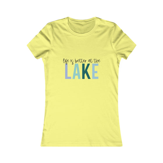 Beach Lake Life Summer Fun | Women’s Bella Canvas T-shirt | Life Better Lake | Soft Style Tee T-Shirt