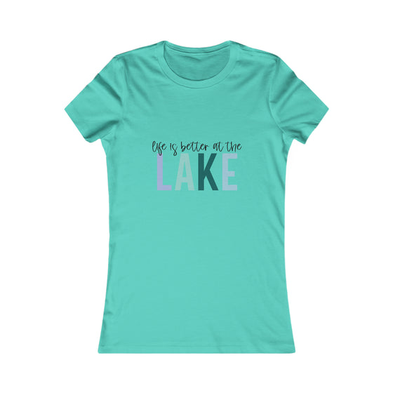 Beach Lake Life Summer Fun | Women’s Bella Canvas T-shirt | Life Better Lake | Soft Style Tee T-Shirt