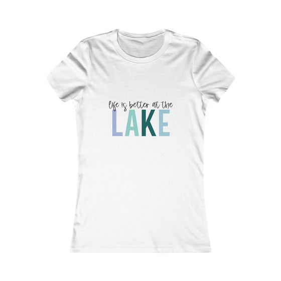 Beach Lake Life Summer Fun | Women’s Bella Canvas T-shirt | Life Better Lake | Soft Style Tee T-Shirt