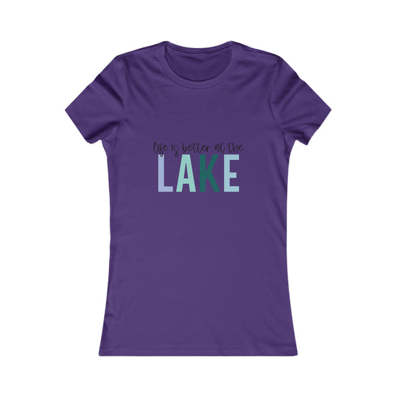 Beach Lake Life Summer Fun | Women’s Bella Canvas T-shirt | Life Better Lake | Soft Style Tee T-Shirt