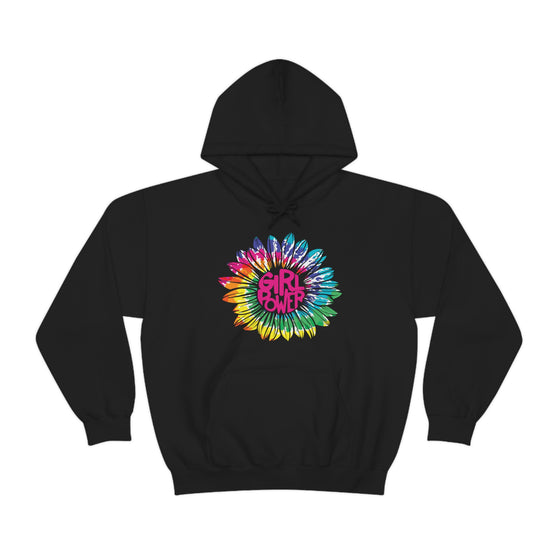 Chill Stitch – Girl Power Tie-Dye - Unisex Hooded Hoodie Sweatshirt – Embrace Your Vibe