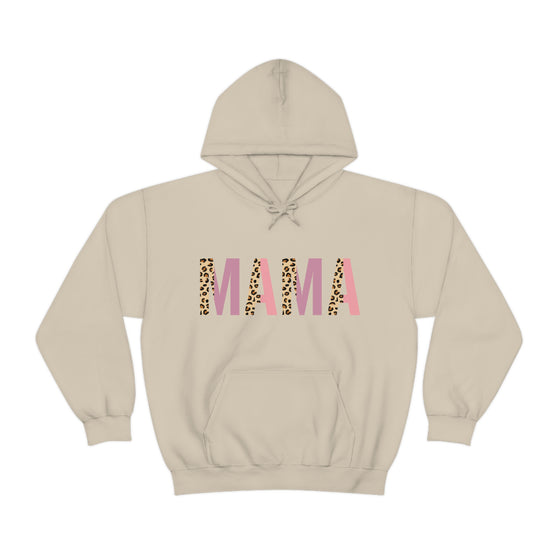 Chill Stitch – Mama Leopard - Unisex Hooded Hoodie Sweatshirt – Embrace Your Vibe