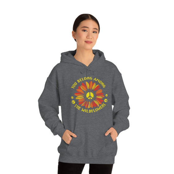 Among Wildflowers | Unisex Hooded Sweatshirt | Embrace Your Vibe