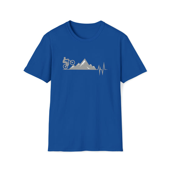 Bike Shirt | MTB Mountain Bike Heartbeat Mountain Biking | Unisex Soft style T-Shirt