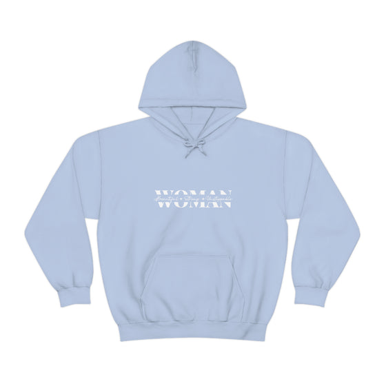 Chill Stitch – Woman Beautiful Strong - Unisex Hooded Hoodie Sweatshirt – Embrace Your Vibe