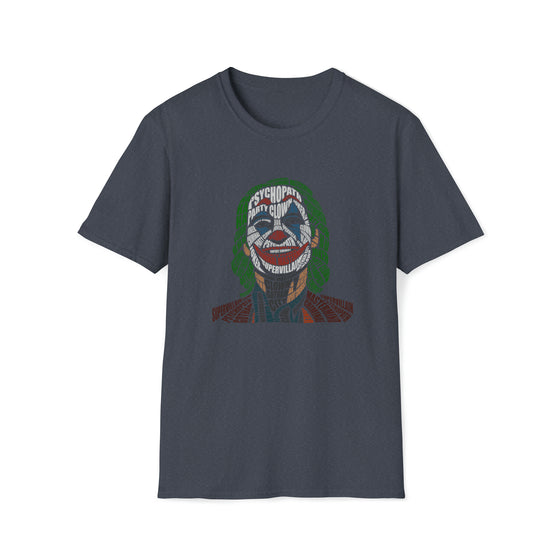 Joker | Unisex Soft Style Tee T-Shirt | Embrace Your Vibe | Calligram Word Design