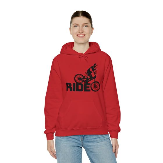 Bike Sweatshirt | MTB Mountain Bike Ride Biking | Unisex Hooded Hoodie Sweatshirt