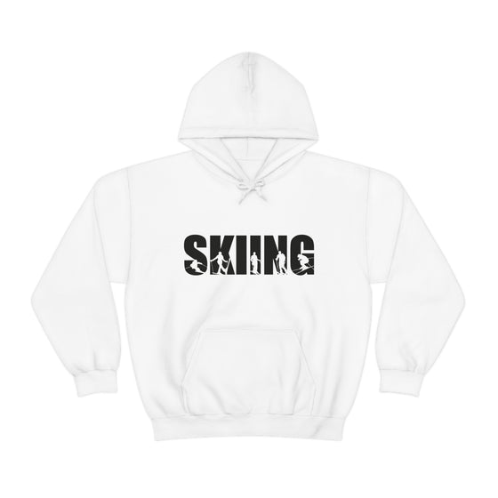 Chill Stitch – Skiing Sport - Unisex Hooded Hoodie Sweatshirt – Embrace Your Vibe