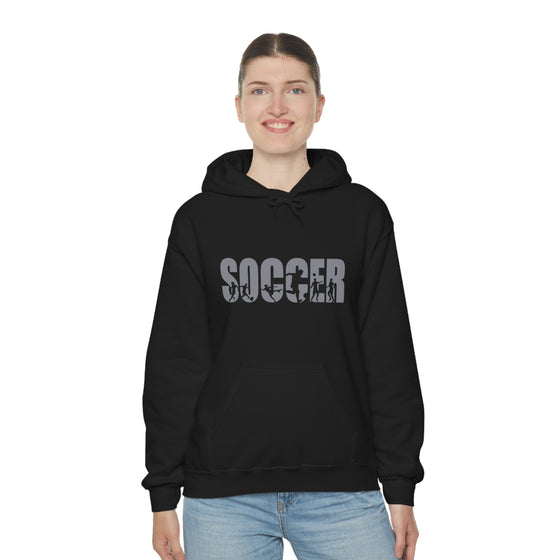 Chill Stitch – Soccer Sport - Unisex Hooded Hoodie Sweatshirt – Embrace Your Vibe