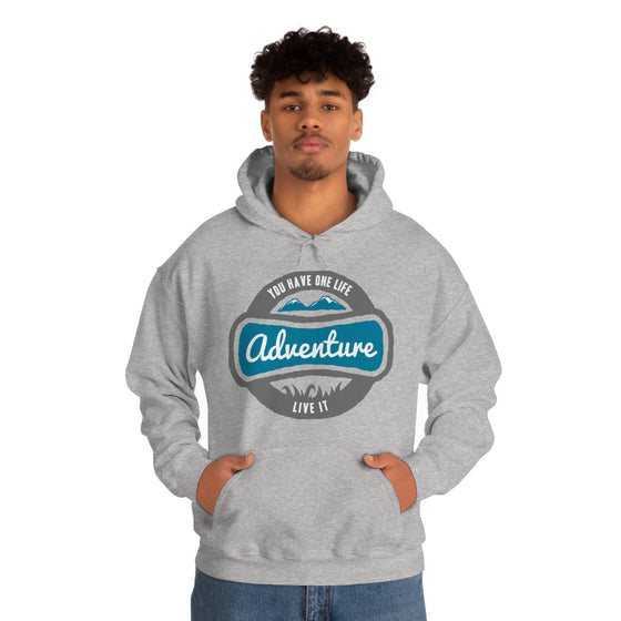 Chill Stitch – One Life Adventure Live It - Unisex Hooded Hoodie Sweatshirt – Embrace Your Vibe