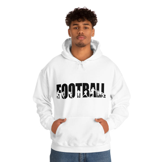 Chill Stitch – Football Sport - Unisex Hooded Hoodie Sweatshirt – Embrace Your Vibe