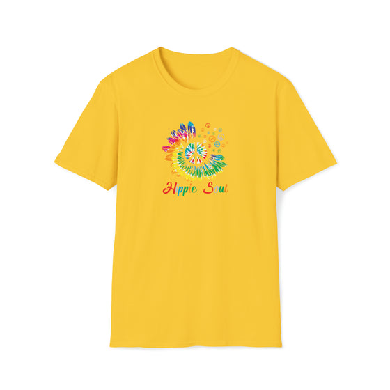 Hippie Shirt | Soul Sunflower | Hippie Earth Peace Designs | Unisex Soft Style T-Shirt