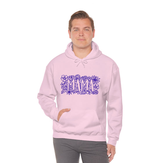 Flower Lattice Mama Sweatshirt | Unisex Hooded Hoodie Sweatshirt