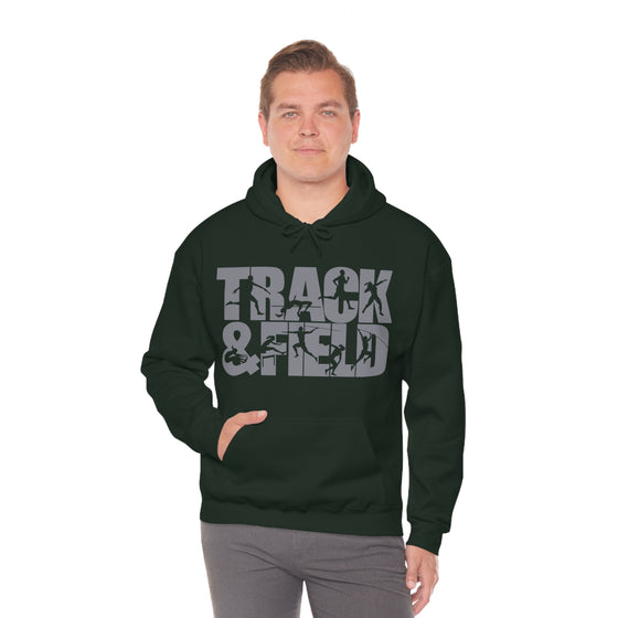 Chill Stitch – Track & Field Sport - Unisex Hooded Hoodie Sweatshirt – Embrace Your Vibe