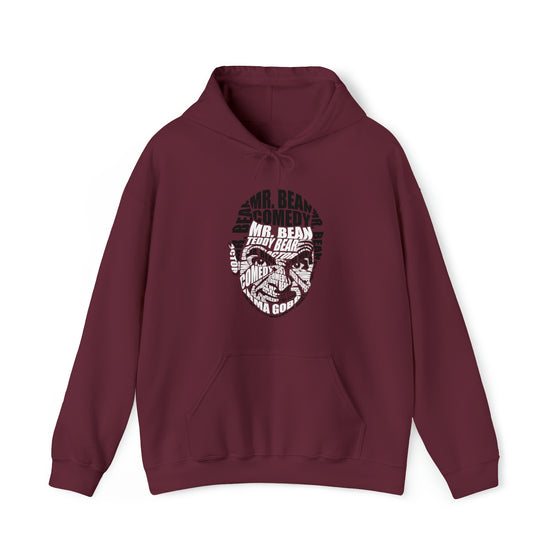 Mr Bean | Unisex Hooded Hoodie Sweatshirt  | Calligram Word Design