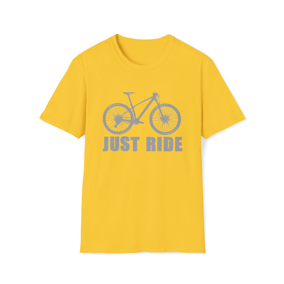 Bike Shirt | MTB Mountain Bike Just Ride Biking | Unisex Soft Style Tee T-Shirt