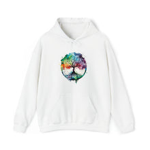  Yoga Hoodie | Tree of Life Watercolor Color Flow V1 | Unisex Hooded Hoodie Sweatshirt