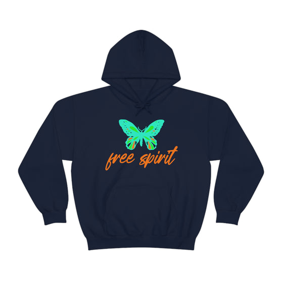 Chill Stitch – Free Spirit Butterfly - Unisex Hooded Hoodie Sweatshirt – Embrace Your Vibe