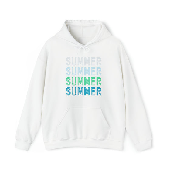 Summer Sweatshirt | Summer Living Summertime | Unisex Hooded Hoodie Sweatshirt