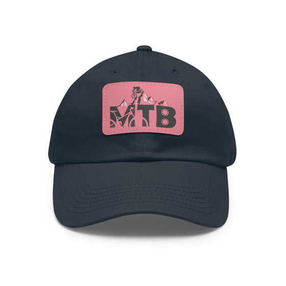 Bike Hat | MTB Mountain Bike Leather Patch Baseball Cap