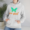 Chill Stitch – Free Spirit Butterfly - Unisex Hooded Hoodie Sweatshirt – Embrace Your Vibe