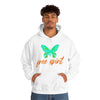 Chill Stitch – Free Spirit Butterfly - Unisex Hooded Hoodie Sweatshirt – Embrace Your Vibe