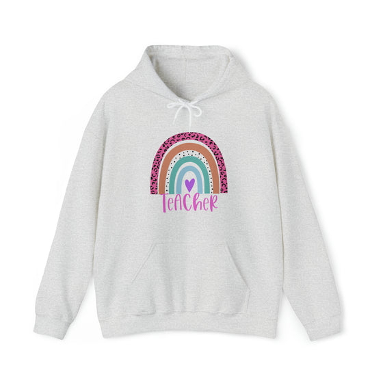 Teacher Sweatshirt | Teach Life Rainbow | Unisex Hooded Hoodie Sweatshirt