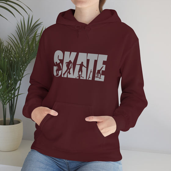 Chill Stitch – Skate Boarding Sport - Unisex Hooded Hoodie Sweatshirt – Embrace Your Vibe