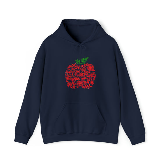 Teacher Life Sweatshirt | Teaching Flower Apple | Unisex Hooded Hoodie Sweatshirt