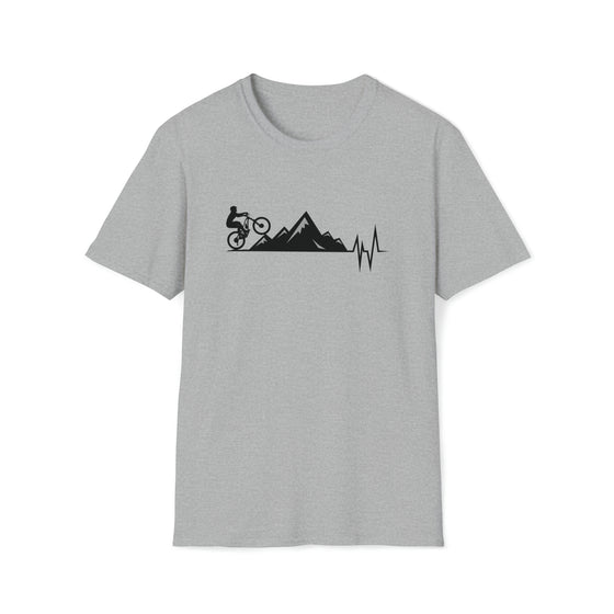 Bike Shirt | MTB Mountain Bike Heartbeat Mountain Biking | Unisex Soft style T-Shirt