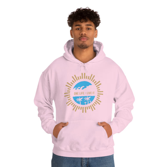 Chill Stitch – One Life Live It Spoke - Unisex Hooded Hoodie Sweatshirt – Embrace Your Vibe