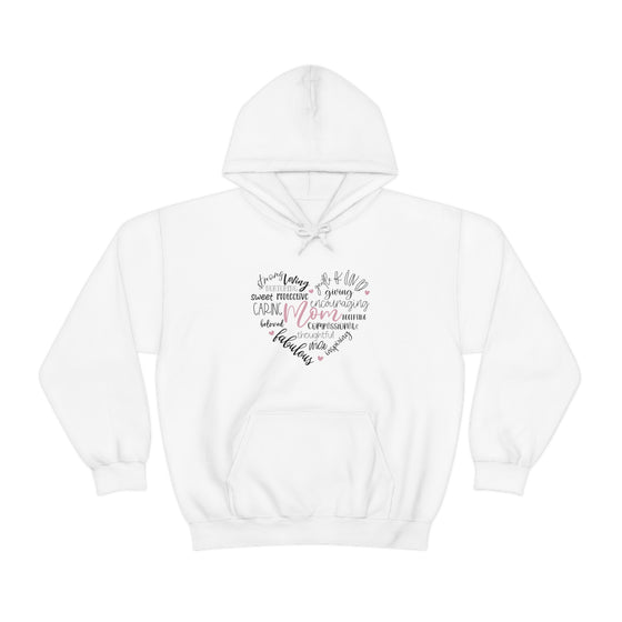 Chill Stitch – Mom Heart Descriptions - Unisex Hooded Hoodie Sweatshirt – Embrace Your Vibe