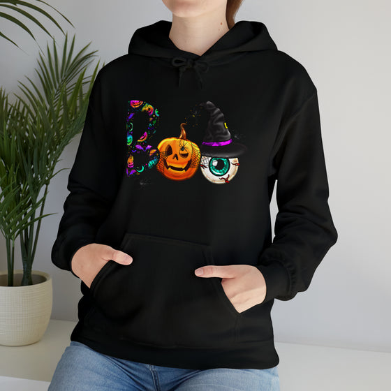 Halloween Sweatshirt | Boo Eyeball | Unisex Hooded Hoodie Sweatshirt