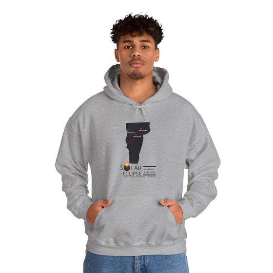 VERMONT Total Solar Eclipses April 8  2024  Total Eclipse | Unisex Hooded Hoodie Sweatshirt | Embrace Your Vibe | Astronomy