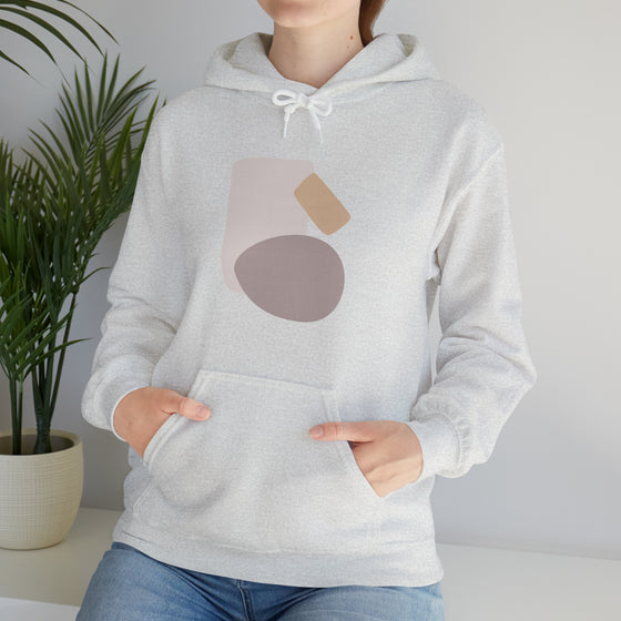 Abstract Shapes V19 Egg Blocks | Abstract | Minimalist | Modern  Unisex Hooded Hoodie Sweatshirt | Embrace Your Vibe