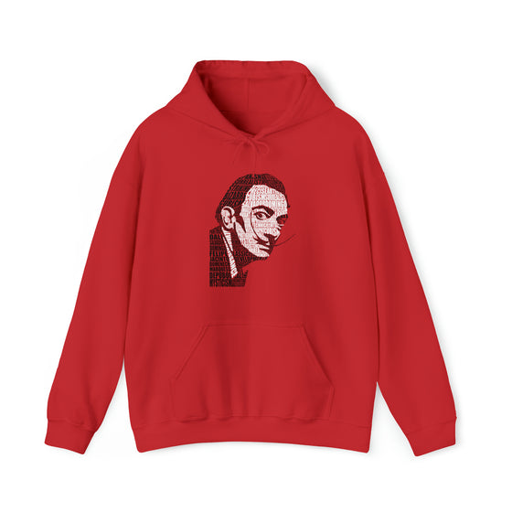 Salvador Dali Artist | Unisex Hooded Hoodie Sweatshirt  | Calligram Word Design