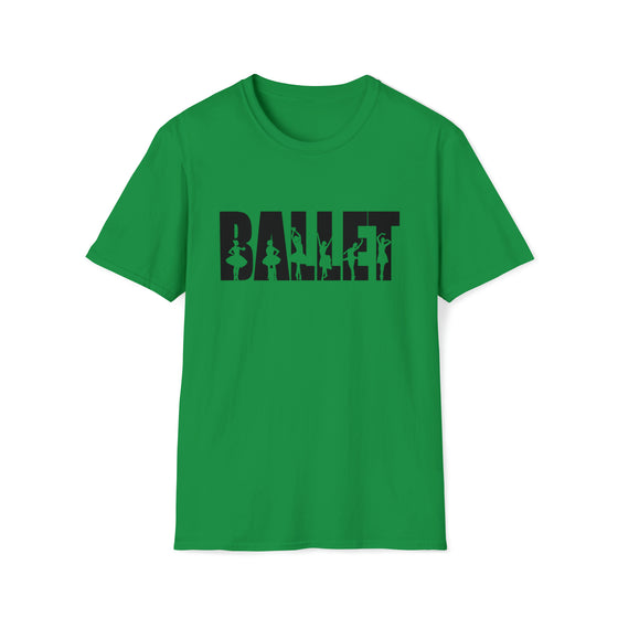 Ballet Dance Sporting Name Athlete Silhouettes | Unisex Soft Style T-Shirt | Embrace Your Vibe