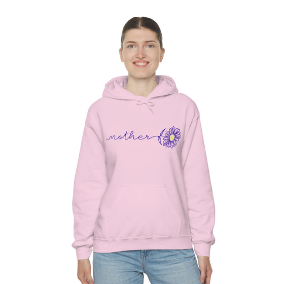 Chill Stitch – Mother Flower Stem - Unisex Hooded Hoodie Sweatshirt – Embrace Your Vibe