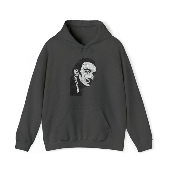 Salvador Dali Artist | Unisex Hooded Hoodie Sweatshirt  | Calligram Word Design