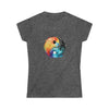 Hippie Shirt | Watercolor Yin Yang Symbol V4 | Women's Soft style Tee T-Shirt