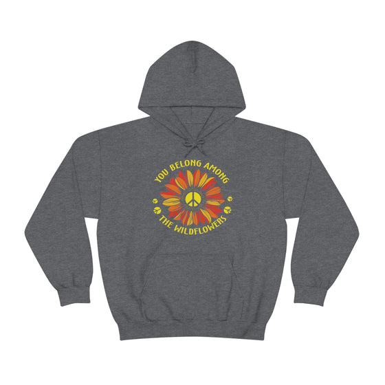 Among Wildflowers | Unisex Hooded Sweatshirt | Embrace Your Vibe