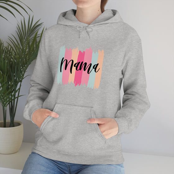 Chill Stitch – Paint Strokes Mama - Unisex Hooded Hoodie Sweatshirt – Embrace Your Vibe