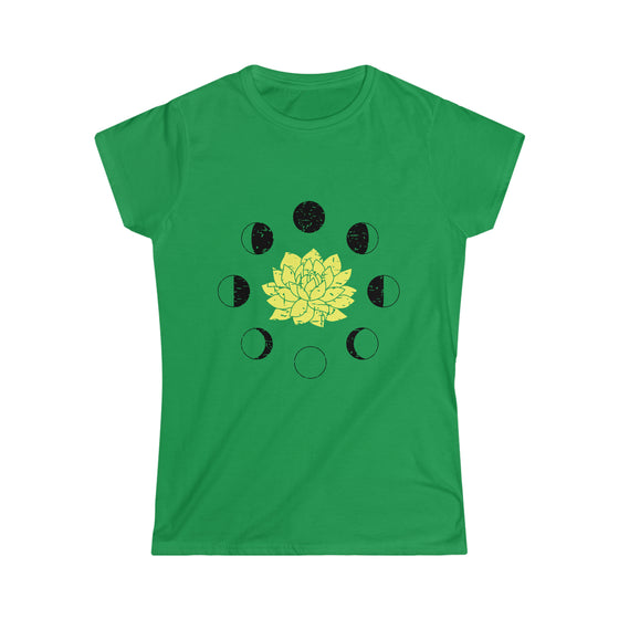 Yoga Shirt | Lotus Moon Phases Yoga | T-Shirt Soft style Tee