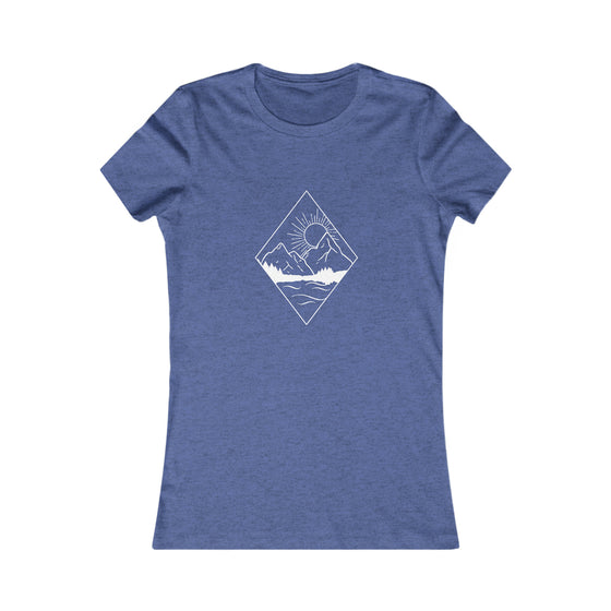 Beach Lake Life Mountain Peaks | Women’s Bella Canvas  T-shirt | Soft Style Tee T-Shirt | Embrace Your Vibe