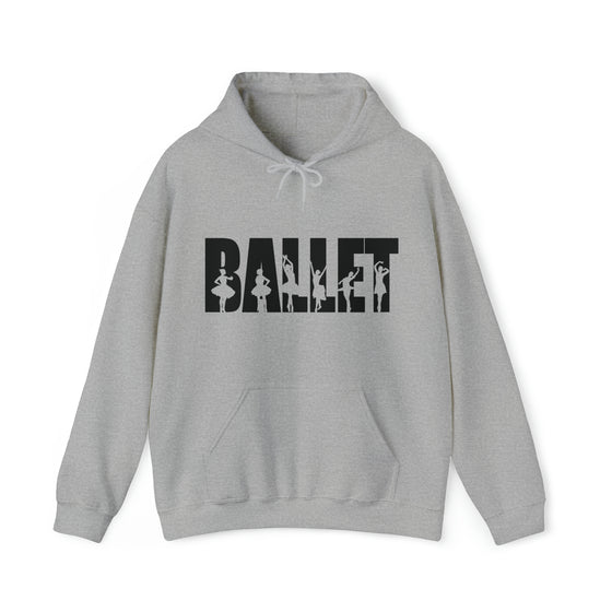 Ballet Dance Silhouette Sport | Unisex Hooded Hoodie Sweatshirt | Embrace Your Vibe
