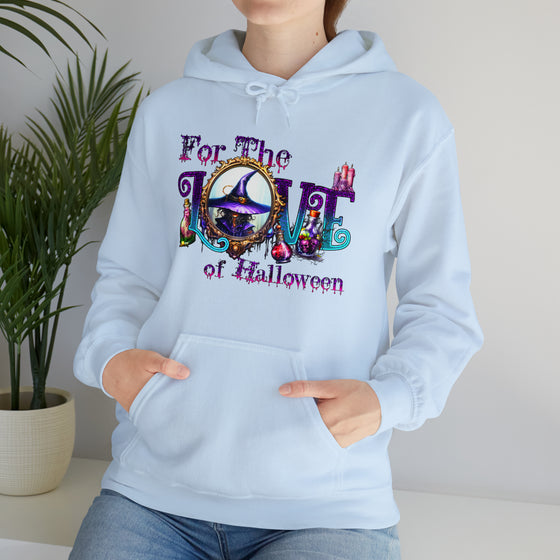 Halloween Sweatshirt |For The Love Of Halloween | Unisex Hooded Hoodie Sweatshirt