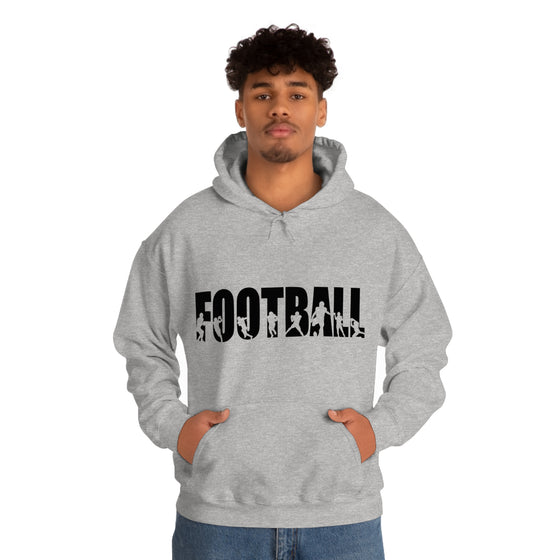 Chill Stitch – Football Sport - Unisex Hooded Hoodie Sweatshirt – Embrace Your Vibe