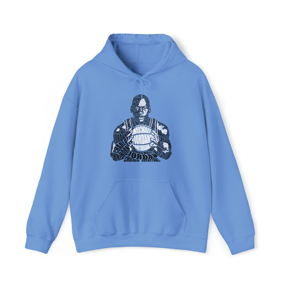 Michael Jordan Basketball | Unisex Hooded Hoodie Sweatshirt  | Calligram Word Design