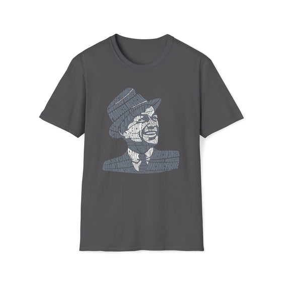 Frank Sinatra | Unisex Soft Style Tee T-Shirt | Embrace Your Vibe | Calligram Word Design